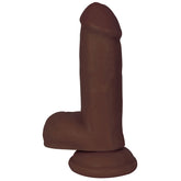 JOCK 6" Dildo with Balls - Chocolate
