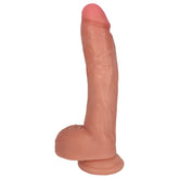 JOCK 10" Dildo with Balls - Vanilla