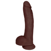 JOCK 10" Dildo with Balls - Chocolate
