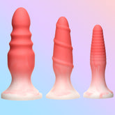 Simply Sweet Silicone Pink Butt Plug Set