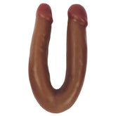 Double Dipper Slim Double Dildo - Chocolate