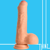 Thinz 7" Uncut Dildo with Balls