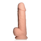 FLESHSTIXXX 8" SILICONE DILDO WITH BALLS