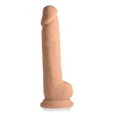 FLESHSTIXXX 10" SILICONE DILDO W/BALLS