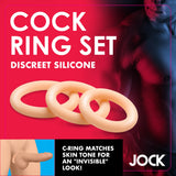 Jock Silicone Cock Ring Set in Light