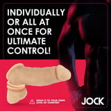 Jock Silicone Cock Ring Set in Light