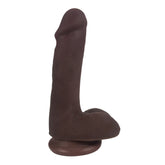 Easy Riders 6" Slim Bioskin Dildo With Balls Chocol