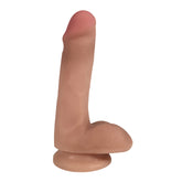 Easy Riders 6" Slim Bioskin Dildo With Balls Vanill