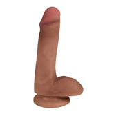 Easy Riders 6" Slim Bioskin Dildo With Balls Carame