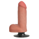 Jock 6" Vibrating Dildo With Balls Vanilla