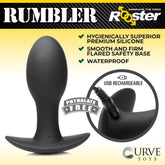 Rooster Rumbler Vibrating Silicone Anal Plug - Large