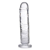 Jock C-Thru SLIM 8" Clear TPE Dildo