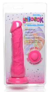Lollicock 7" Silicone Dildo Without Balls - Cherry