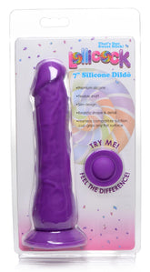 Lollicock 7" Silicone Dildo Without Balls - Grape