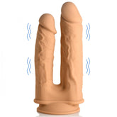 Fleshstixxx 6 and 7 Inch Silicone Vibrating Double Dildo