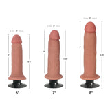 6" Bareskin Vibrating Dildo No Balls Vanilla