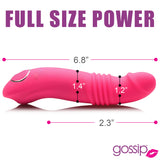Gossip Blasters 7X Thrusting Silicone Vibrator