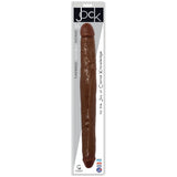 JOCK 16" Tapered Double Dildo - Chocolate