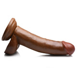 JOCK 8" Dildo with Balls - Chocolate