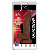 8" Bareskin Dildo with Balls Latte