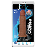 7" Bareskin Vibrating Dildo No Balls Latte