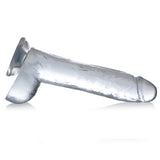 Jock C-Thru 10" Clear TPE Dong W/Balls & Suction Cup