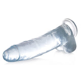 Jock C-Thru 11" Clear TPE Dong W/Balls & Suction Cup