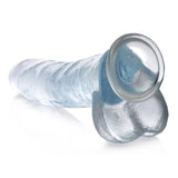 Jock C-Thru 11" Clear TPE Dong W/Balls & Suction Cup