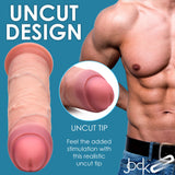 Jock 8.5" Uncut Dual Density Silicone Dildo