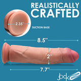 Jock 8.5" Uncut Dual Density Silicone Dildo