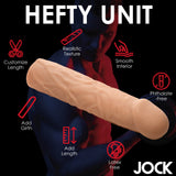 JOCK Extra Long 1.5" Penis Extension Sleeve  - Light Color