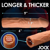 JOCK Extra Long 3" Penis Extension Sleeve - Medium Color
