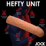 JOCK Extra Long 3" Penis Extension Sleeve - Medium Color
