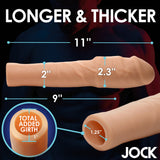 JOCK Extra Thick 2" Penis Extension Sleeve  - Light Color