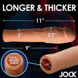 JOCK Extra Thick 2" Penis Extension Sleeve  - Medium Color