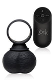 Jock Cock Ring 28X Vibrating Silicone Balls X Large - Black