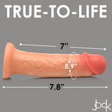 Jock 8" Real Skin silicone dildo