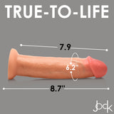 Jock 8.5" Real Skin silicone dildo