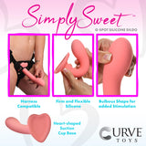 Simply Sweet 7" G-Spot Silicone Dildo - Pink