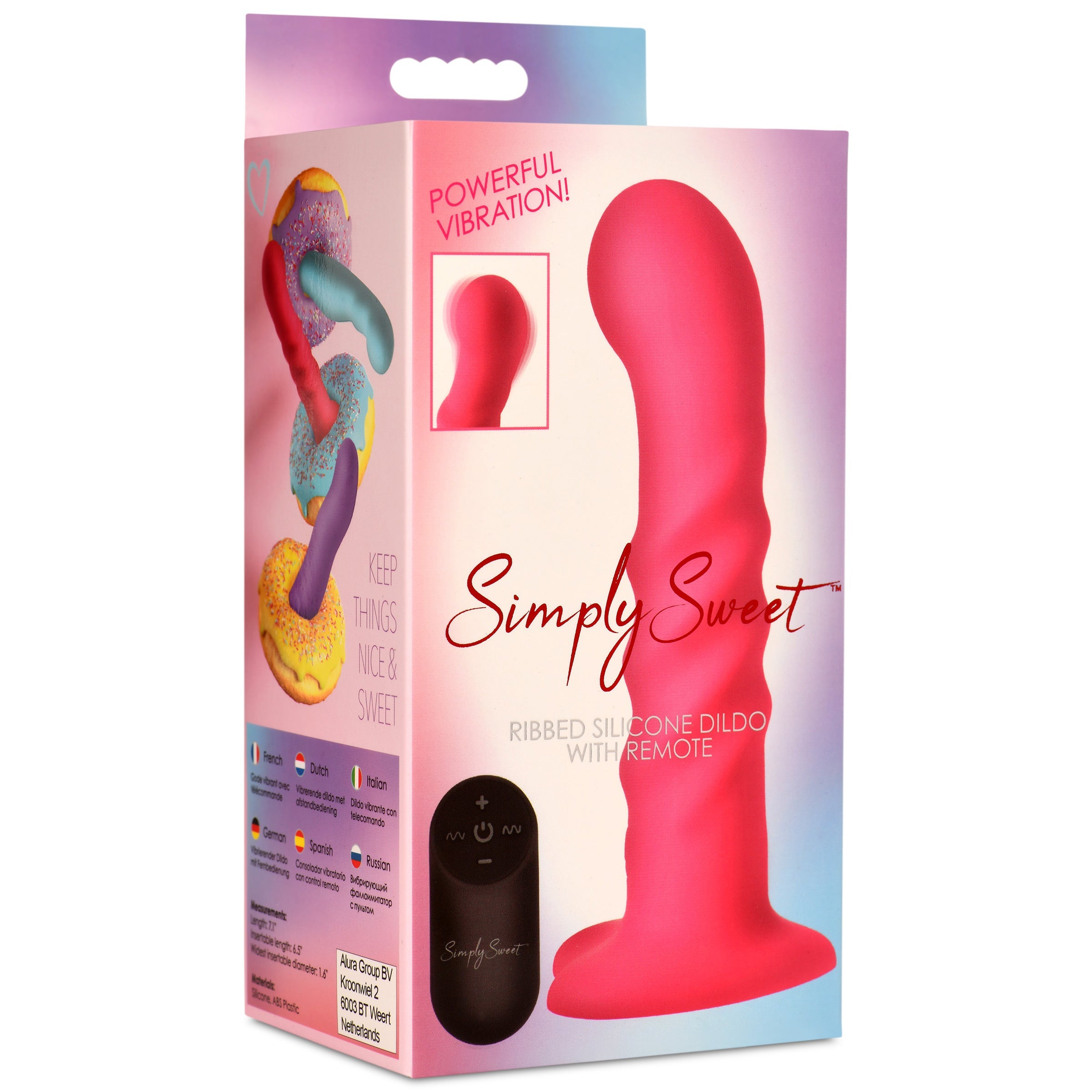 pink dildo with vibrator PinkPunch PEACARON 3D Vibrating Dildo – Ultimate Flexibility & Pleasure main image 0