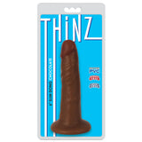6" Slim Dildo - Chocolate