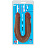 Double Dipper Slim Double Dildo - Chocolate