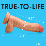 Thinz 7" Uncut Dildo with Balls