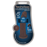 FLESHSTIXXX 6" Silicone Dildo no ball Chocolate