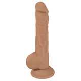 FLESHSTIXXX 9" Silicone Dildo with  ball Latte