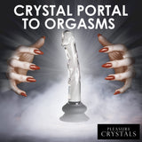 Pleasure Crystals 7" Glass Dildo with silicone base
