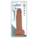 Easy Riders 7" Slim Bioskin Dildo With Balls Carame