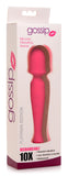 Gossip 10x Silicone Vibrating Wand - Magenta