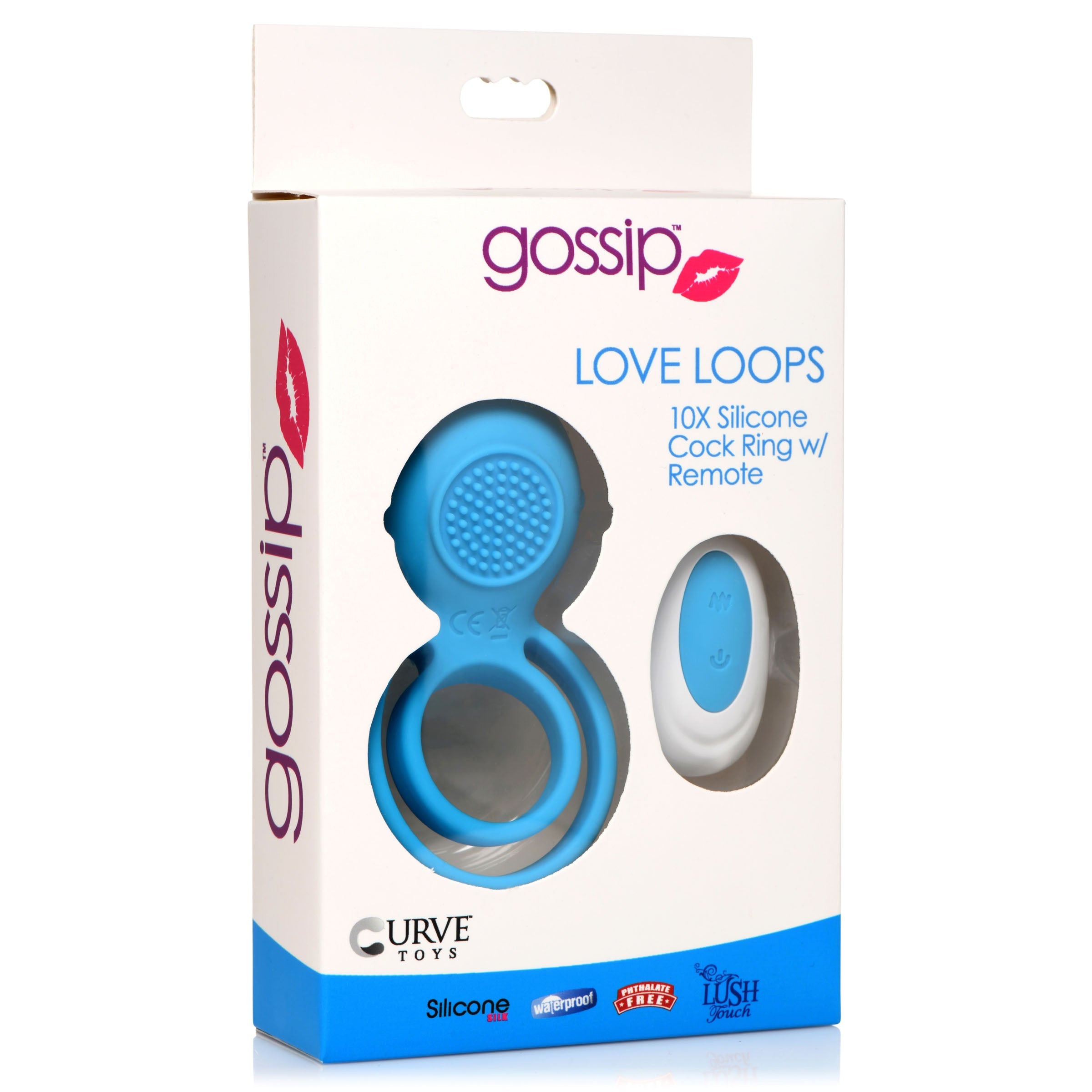 Cock Ring Love Loops 10X Azure By Gossip | Curve Toys Cock Ring Love Loops 10X Azure By Gossip | Curve Toys