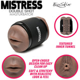 Mistress Double Shot Mini Masturbator Ass & Mouth - Dark
